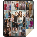 When Calls The Heart Fleece Sherpa Blanket Quilt Supper Soft Lightweight Blanket for Bedroom Living Room Sofa - MSHM Premium Mink Sherpa Blanket 50x60