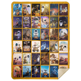 Wall-E Blanket WALL-E Robot Quilt Fleece Sherpa Throw Blanket - MSHL Premium Mink Sherpa Blanket 60x80