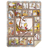 Calvin And Hobbes Blanket, Dear Mr. Watterson Quilt, Fleece, Sherpa Blanket - MSHL Premium Mink Sherpa Blanket 60x80
