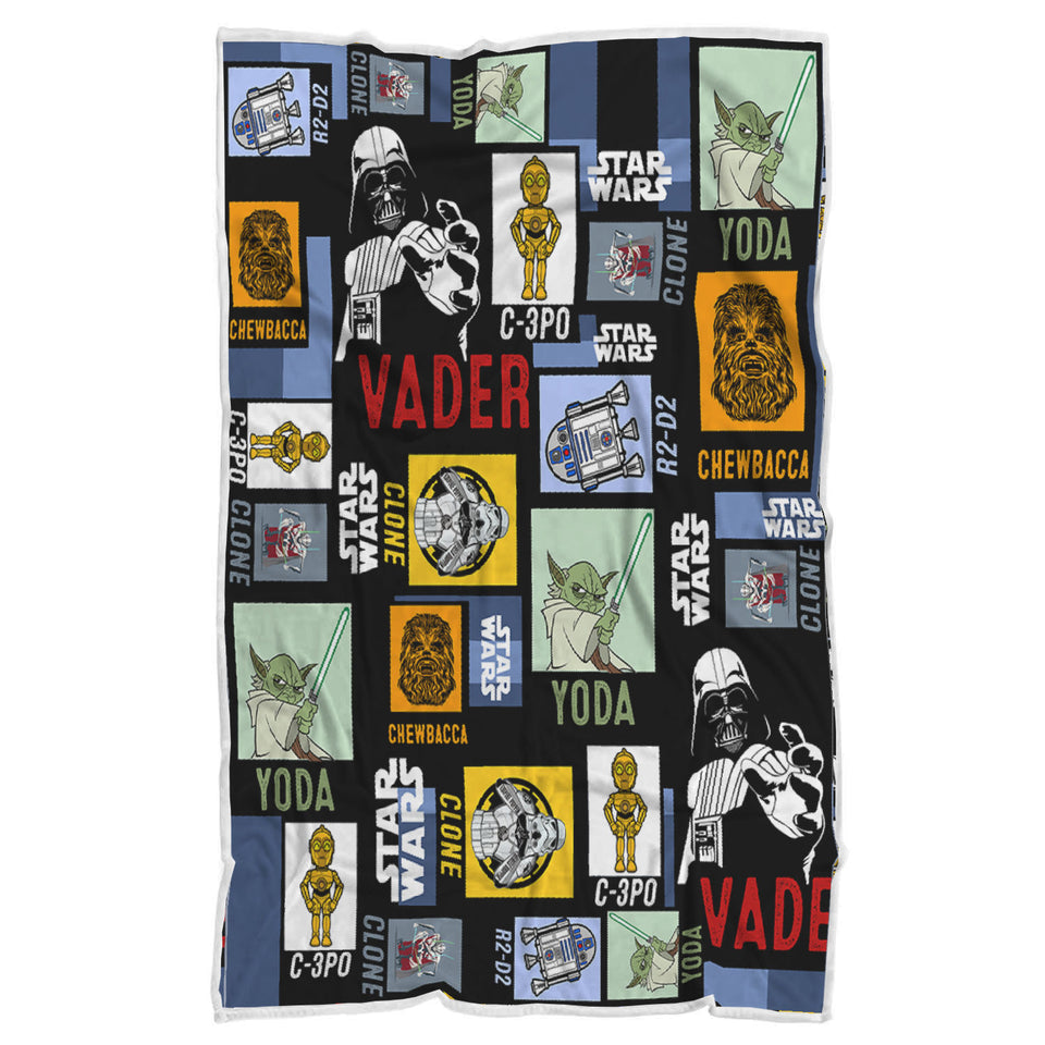 Dis-ney Blanket Star Blanket Wars, Yoda Story Character - Sherpa Blanket - 60x80 tl