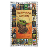 Baby Yoda Blanket Star Blanket Wars Blanket Mandalorian Blanket - Yoda Funny blanket - Star-War Gift Idea For Men Women - Birthday Gift - Cozy Plush Fleece Blanket - 60"x80"