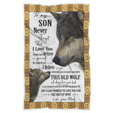 To My Son Never Forget That I Love You Blanket, To My Son Blanket, To My Son From Mom Blanket, To My Son From Mom Gifts - Sherpa Blanket - 60"x80" wc