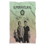 Dean-and-Sam-Super-natura1 Warm Bed Blankets for Winter - Cozy Plush Fleece Blanket - 50"x60" wc