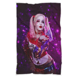 Harley Blanket Qeen Blanket, Harley-Quinn Blanket, Harley Kiss Blanket, Fuzzy Soft Blanket Microfiber for Couch Sofa Bed - Sherpa Blanket - 60x80 wc