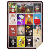 Snoopy 3D Blanket, Snoopy in Space Fleece, Sherpa Blanket MSHL Premium Mink Sherpa Blanket 60x80