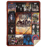 Kiss Blanket, Kiss End Of The Road World Tour Fleece, Sherpa Blanket MSHL Premium Mink Sherpa Blanket 60x80