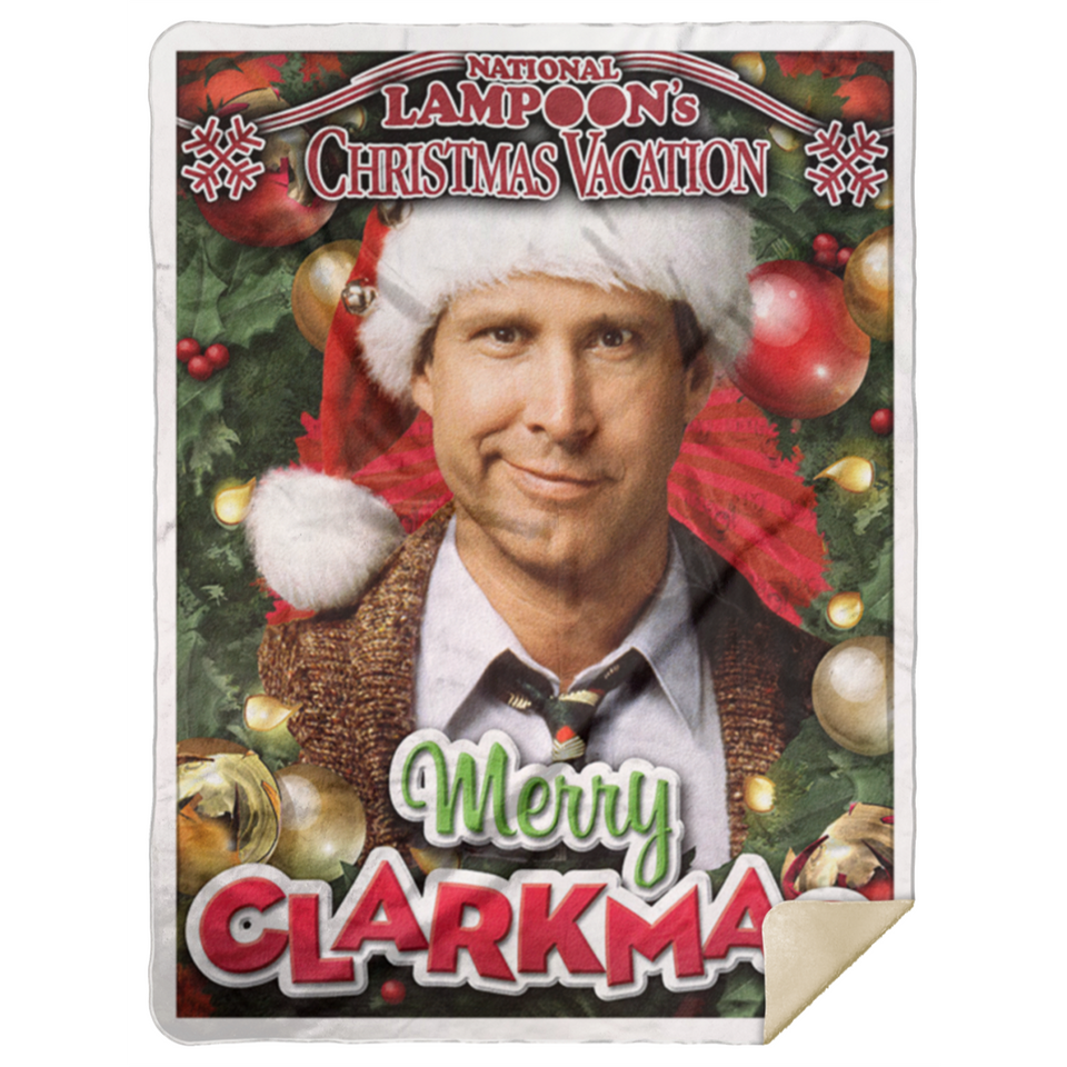 National Lampoons' Christmas Vacation, Merry Clarkmas Fleece, Sherpa Blanket MSHL Premium Mink Sherpa Blanket 60x80