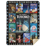Ghibli Blanket Ghibli Poster Quilt Fleece Sherpa Throw Blanket Ghibli movies - MSHL Premium Mink Sherpa Blanket 60x80