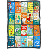 Dr.seuss Books Blanket V3