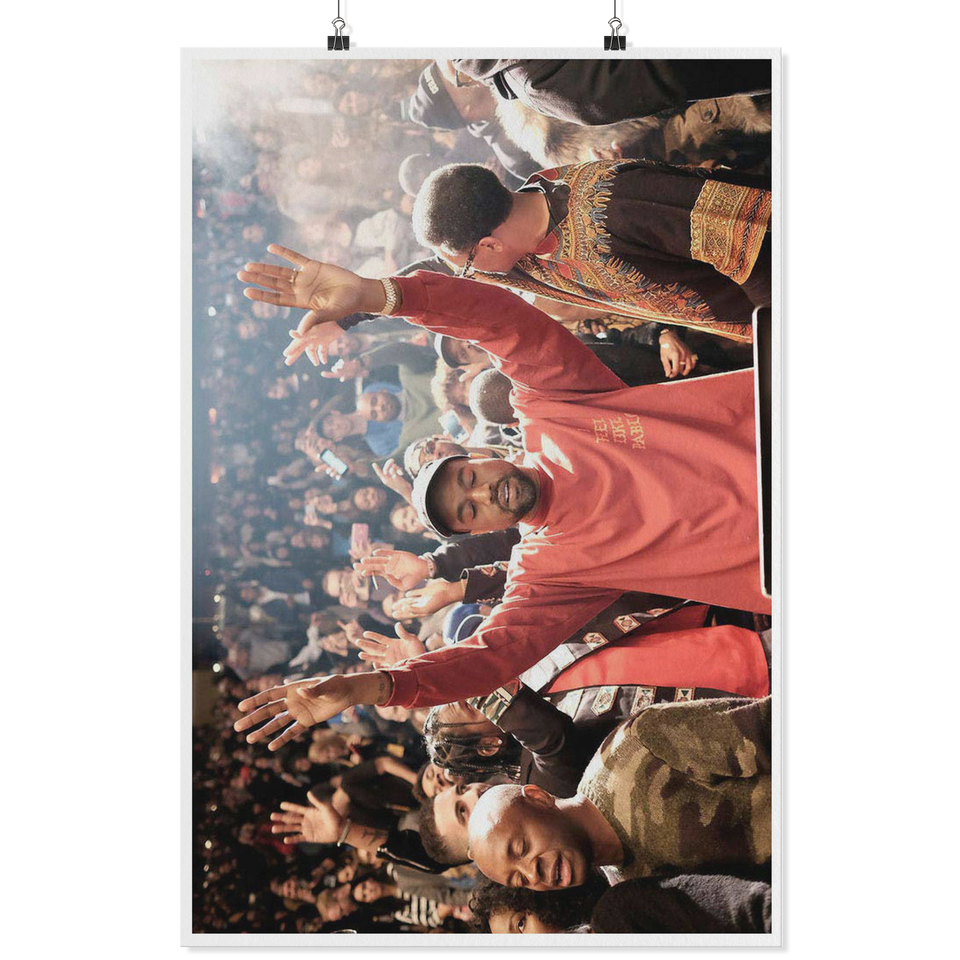 Kanye West The Life of Pablo Poster Rap Hiphop Super Star No Frame (36 X 24 (Horizontal)) TL