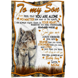 To My Son Blanket - Wolf