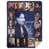 Johnny Depp Blanket, Johnny Depp Fleece, Sherpa Blanket For Fans MSHL Premium Mink Sherpa Blanket 60x80