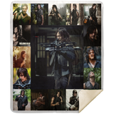 Daryl Dixon The Walking Dead Show Blanket Quilt Fleece Sherpa Throw Blanket MSHM Premium Mink Sherpa Blanket 50x60