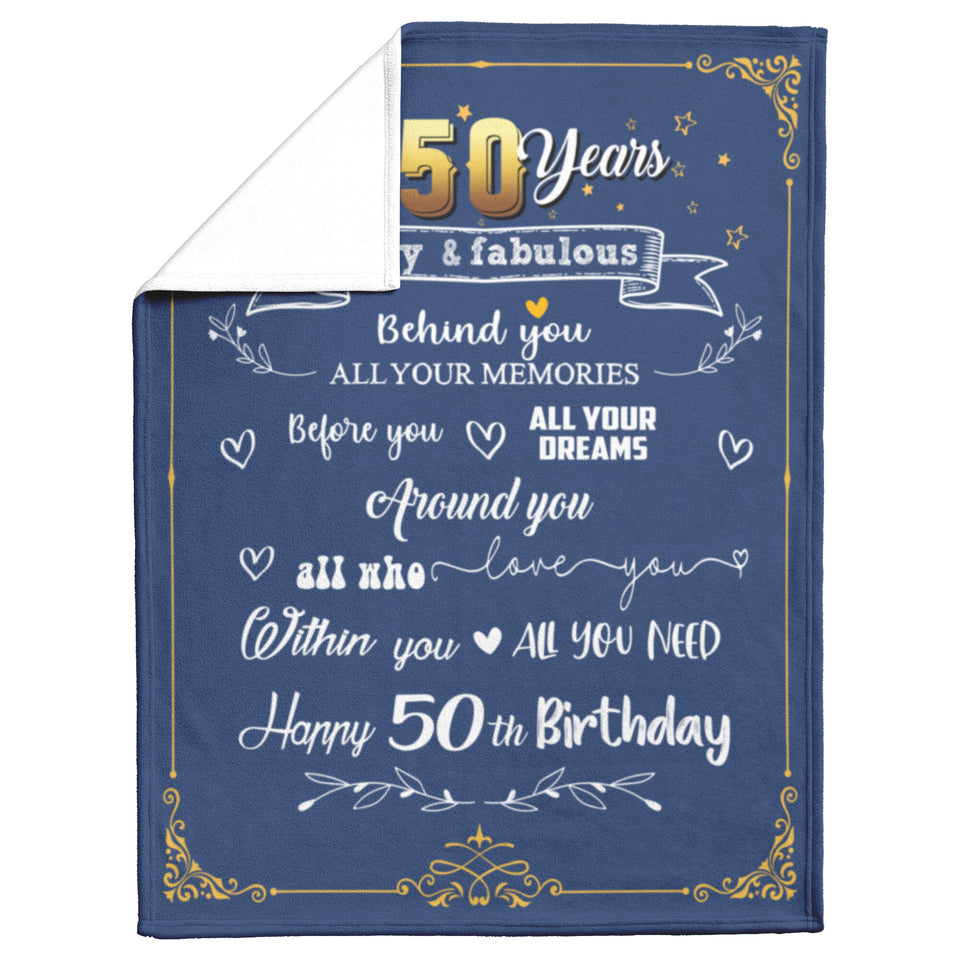 50th Birthday Gifts Blanket copy