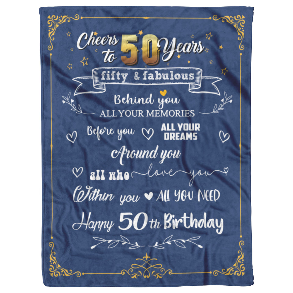 50th Birthday Gifts Blanket copy