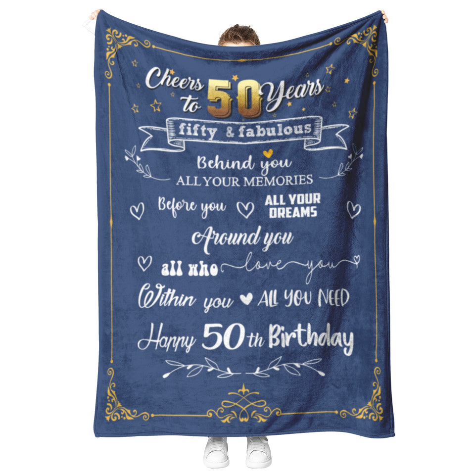 50th Birthday Gifts Blanket copy