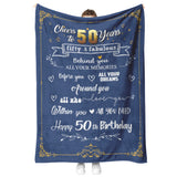 50th Birthday Gifts Blanket copy