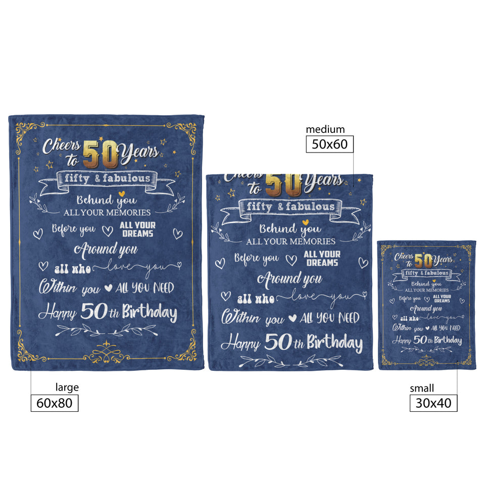 50th Birthday Gifts Blanket copy
