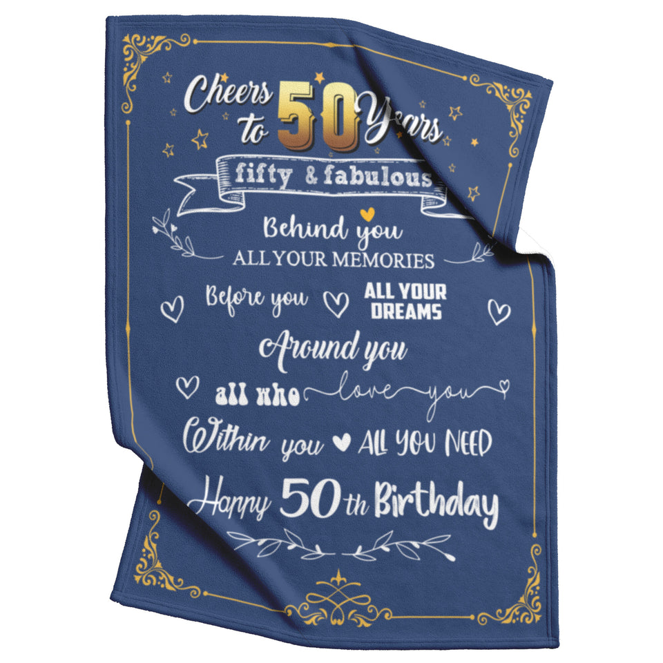 50th Birthday Gifts Blanket copy