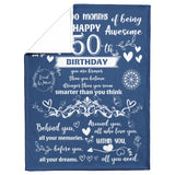 50th Birthday Gifts for Women Men Blanket