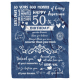 50th Birthday Gifts for Women Men Blanket
