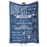 50th Birthday Gifts for Women Men Blanket