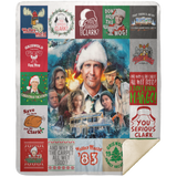 National Lampoon's Christmas Vacation Blanket, Christmas Movie Fleece Blanket MSHM Premium Mink Sherpa Blanket 50x60