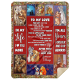 The One Whom My Soul Loves Lady The Tramp Blanket, Fleece, Sherpa Blanket - MSHL Premium Mink Sherpa Blanket 60x80