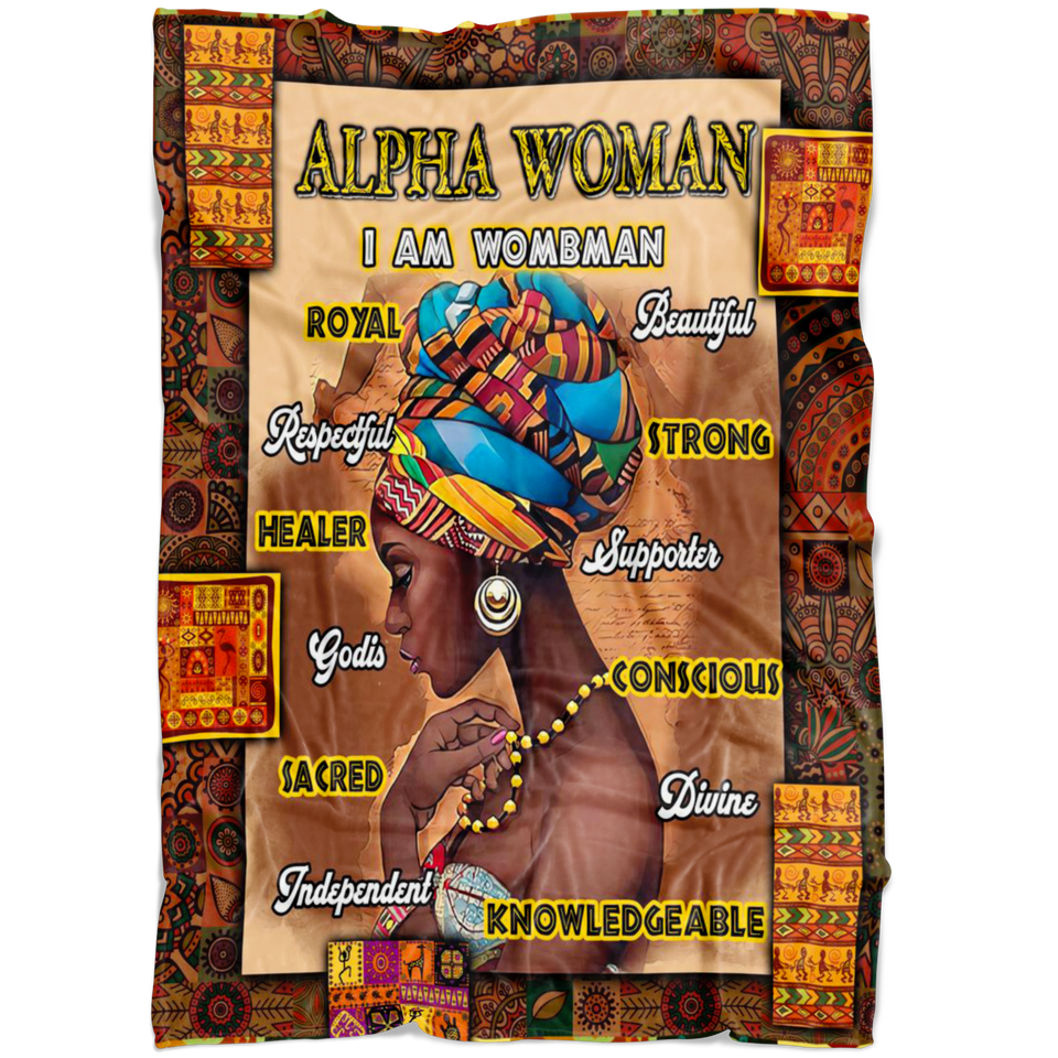 Alpha Woman Proud African Blanket