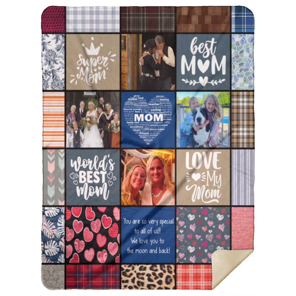 You are so very special to all of us!! We love you to to moon and back! - MSHL Premium Mink Sherpa Blanket 60x80