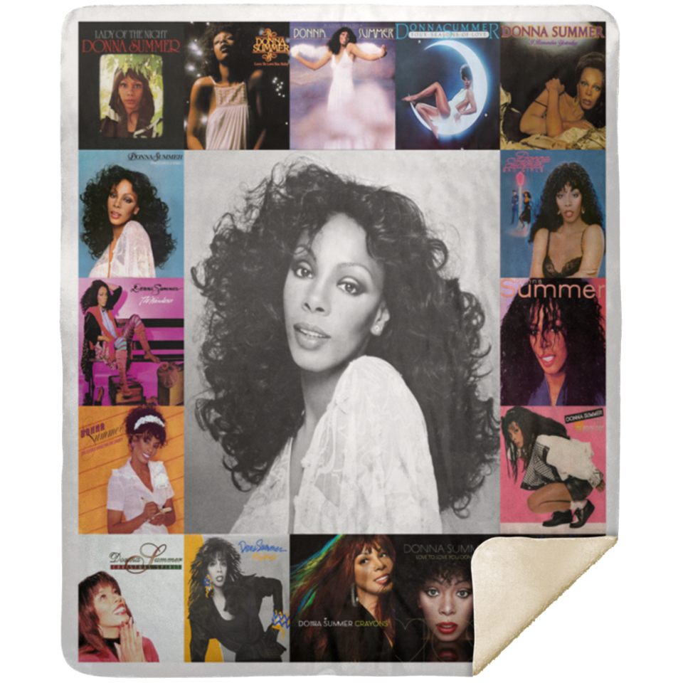 Donna Summer Blanket Fleece Sherpa Throw Quilt Blanket for Bedroom Sofa - MSHM Premium Mink Sherpa Blanket 50x60