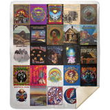 Grateful Dead Blanket, Grateful Dead Quilt, Fleece, Sherpa Blanket V3 MSHM Premium Mink Sherpa Blanket 50x60