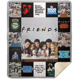 FRIENDS TV Show Blanket, American sitcom TV series Fleece, Sherpa Blanket MSHM Premium Mink Sherpa Blanket 50x60
