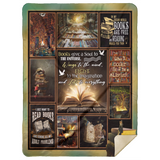 I Love Reading Blanket, Quilt, Fleece, Sherpa Blanket- MSHL Premium Mink Sherpa Blanket 60x80