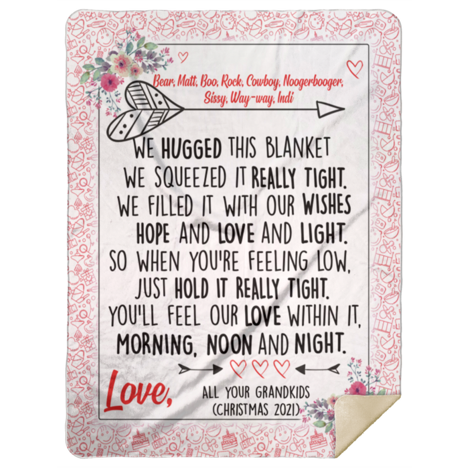 All your grandkids (Christmas 2021) - MSHL Premium Mink Sherpa Blanket 60x80