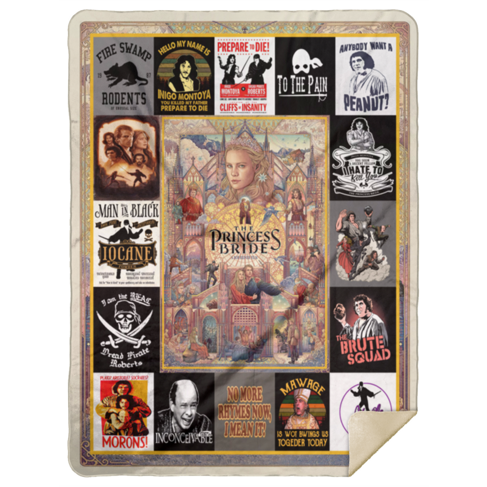 The Princess Bride Blanket, The Princess Bride Fleece, Sherpa, Throw Blanket MSHL Premium Mink Sherpa Blanket 60x80