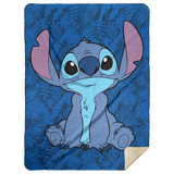 Lilo and Stitch Blanket 50 shades of Stitch Quilt Fleece Sherpa Throw Blanket MSHL Premium Mink Sherpa Blanket 60x80