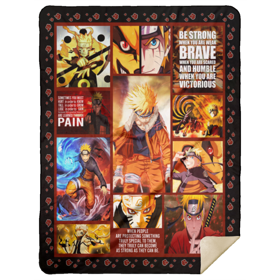Naruto Blanket Supersoft Fleece Sherpa Throw Quilt for Bedroom Living Room MSHL Premium Mink Sherpa Blanket 60x80