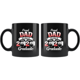 Proud Dad of A Class of 2020 Graduate Coffee Mug 11oz Senior 2020 Quarantine Coffee Mug Senior 2020 Quarantined Mug Senior Class of Class 2020 Mug - TL