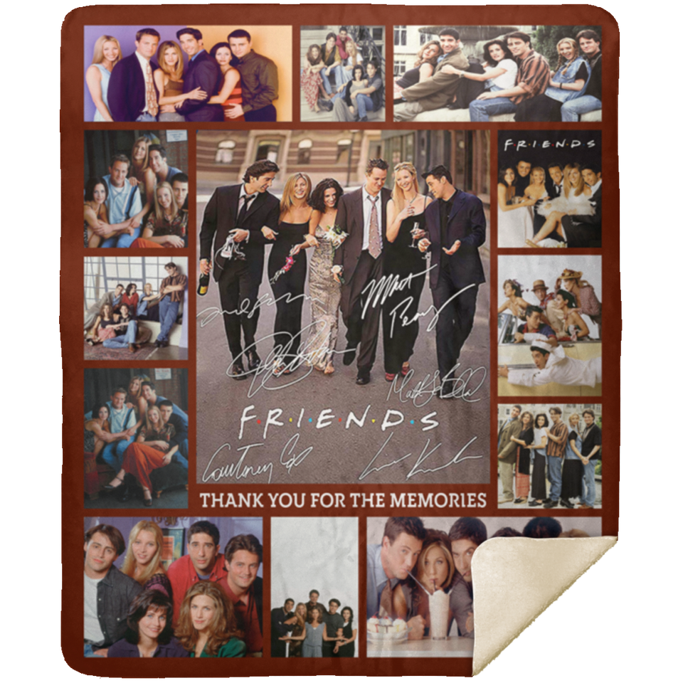 Friends Blanket, Friends TV Show Blankets Thow Fleece Shepa Blanket Quilt V2 - MSHM Premium Mink Sherpa Blanket 50x60