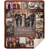 Friends Blanket, Friends TV Show Blankets Thow Fleece Shepa Blanket Quilt V2 - MSHM Premium Mink Sherpa Blanket 50x60