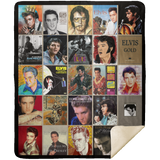 Elvis Presley Blanket Elvis Presley Quilt Fleece Sherpa Throw Blanket - MSHM Premium Mink Sherpa Blanket 50x60