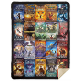 Rick Riordan Books Blanket Fleece Sherpa Throw Quilt Blanket for Bedroom Sofa - MSHL Premium Mink Sherpa Blanket 60x80