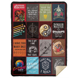 Dungeons and Dragons Blanket Quilt Fleece Sherpa Throw Blanket MSHL Premium Mink Sherpa Blanket 60x80