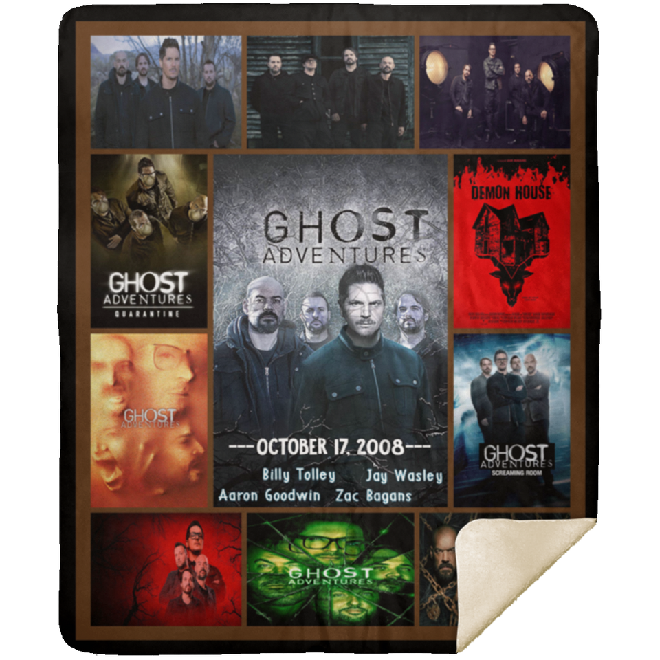 The Show Ghost Adventures Collection Blanket Ghost Adventures Quilt Fleece - MSHM Premium Mink Sherpa Blanket 50x60