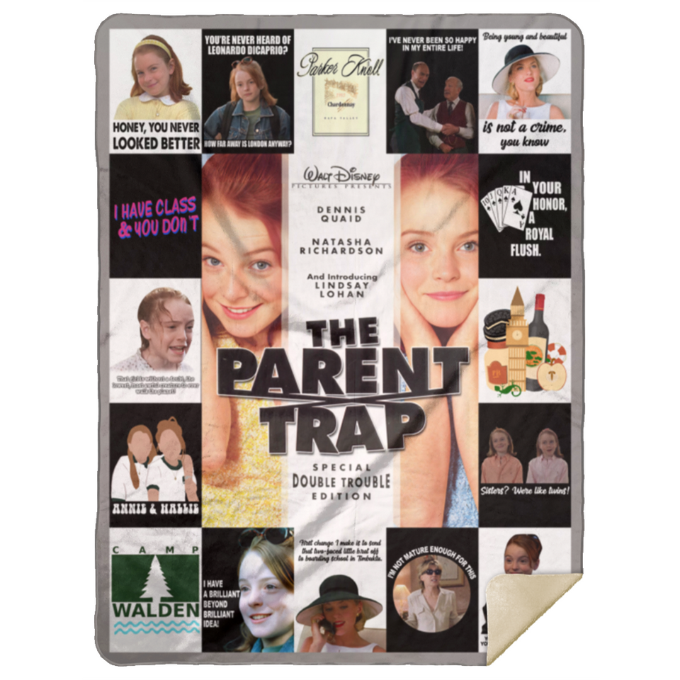 The Parent Trap Blanket, The Parent Trap movie Fleece, Sherpa Blanket MSHL Premium Mink Sherpa Blanket 60x80
