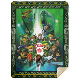 The Legend of Zelda Blanket, Zelda All Games Fleece, Sherpa Blanket For Gamer MSHL Premium Mink Sherpa Blanket 60x80