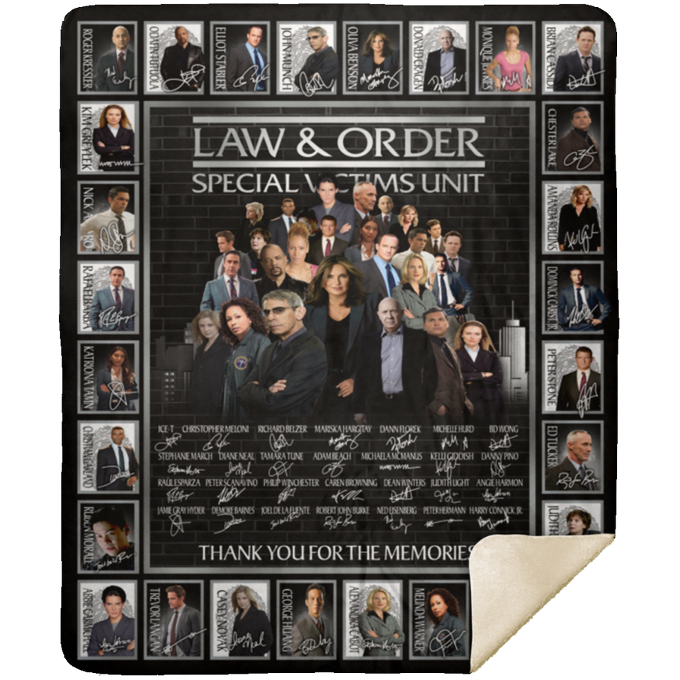 Law & Order Special Victims Unit Blanket TV Series Quilt, Fleece, Sherpa Blanket MSHM Premium Mink Sherpa Blanket 50x60
