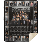 Law & Order Special Victims Unit Blanket TV Series Quilt, Fleece, Sherpa Blanket MSHM Premium Mink Sherpa Blanket 50x60