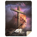 Mr.Jyotis Lion of Judah, Lamb of God Blanket, Soft Fleece, Sherpa Blankets Gift for Christmas - MSHL Premium Mink Sherpa Blanket 60x80